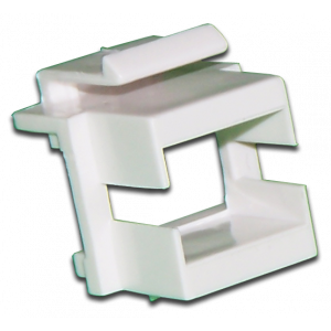 Keystone insert for SC fiber adapter